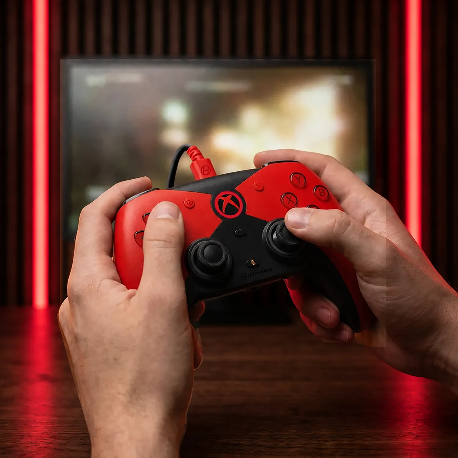 Hyperkin Competitor Xbox-controller bedraad rood