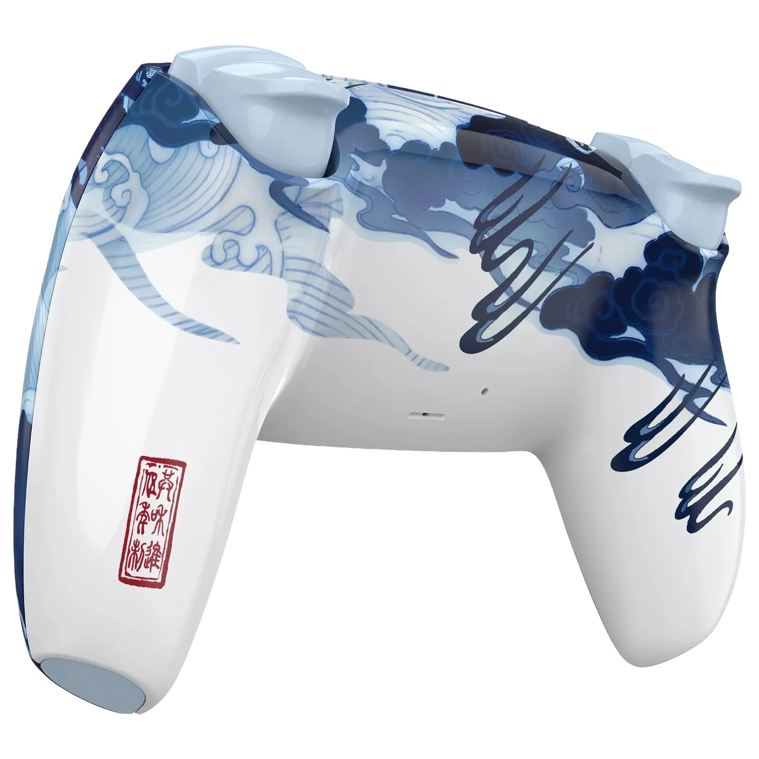 Clever Gaming Porcelain Dragon PS5 controller DualSense