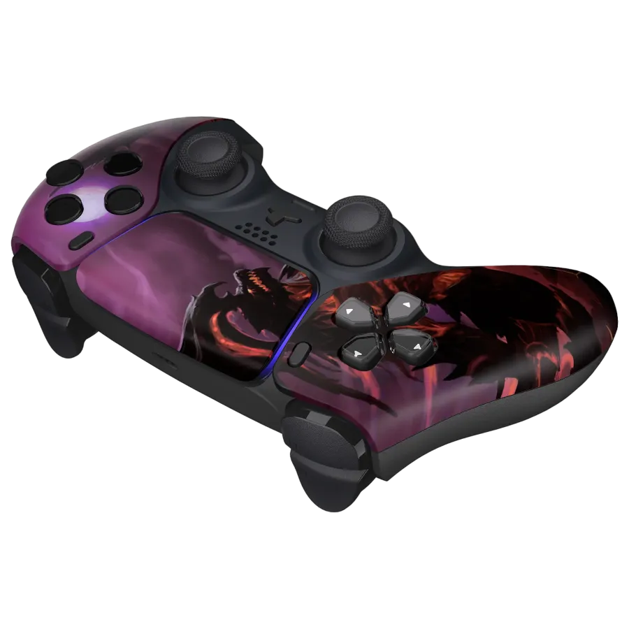 Clever Gaming Dragon Lord PS5 controller draak design