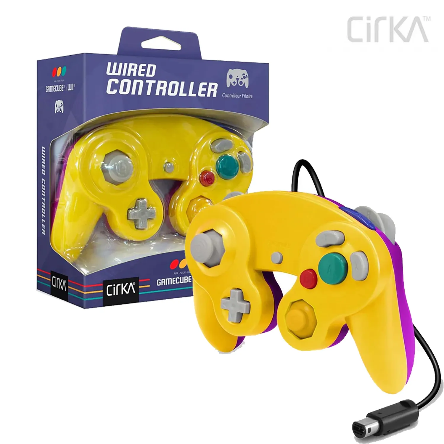 Hyperkin CirKa GameCube controller bedraad geel/paars