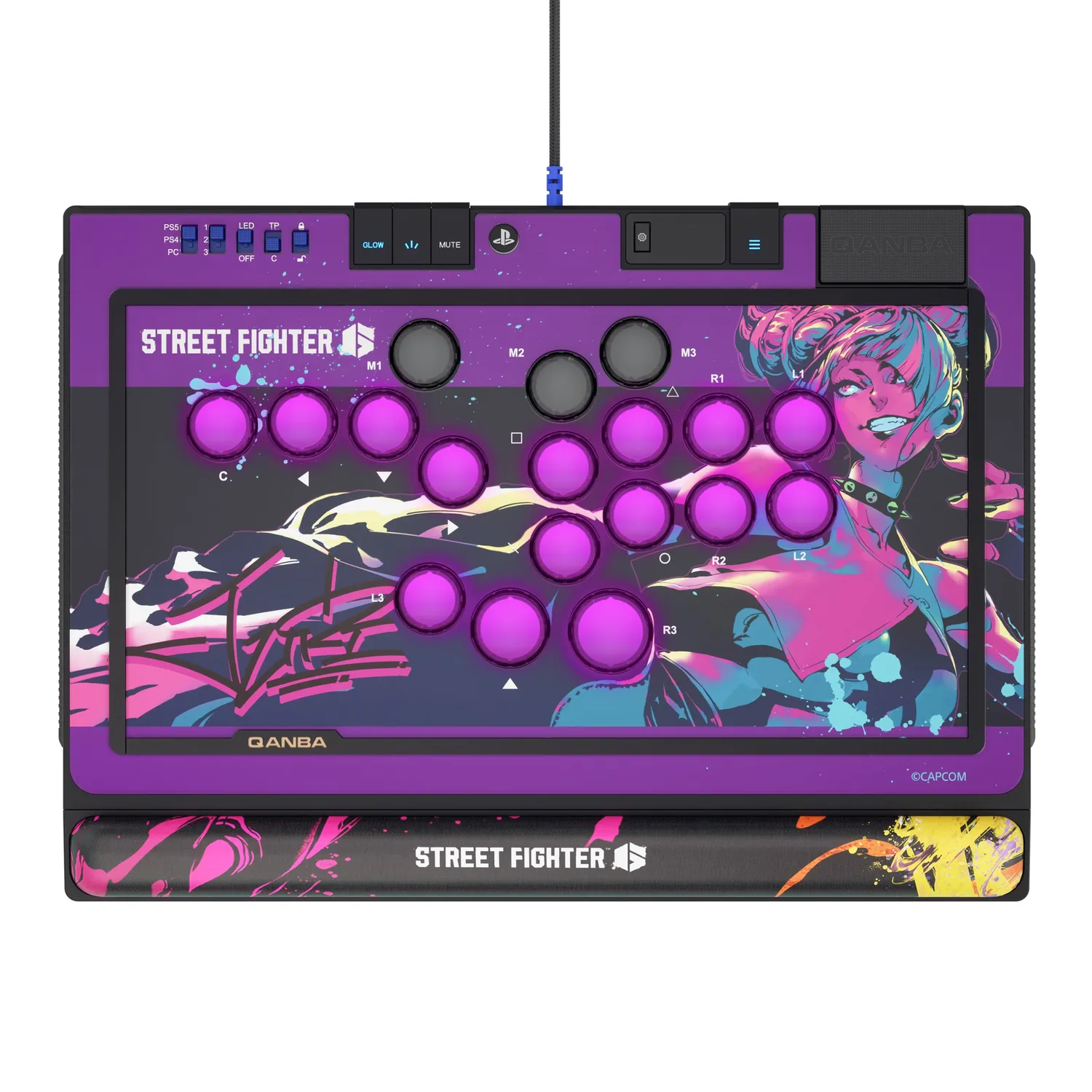 Qanba Sapphire Street Fighter Juri leverless controller Juri editie