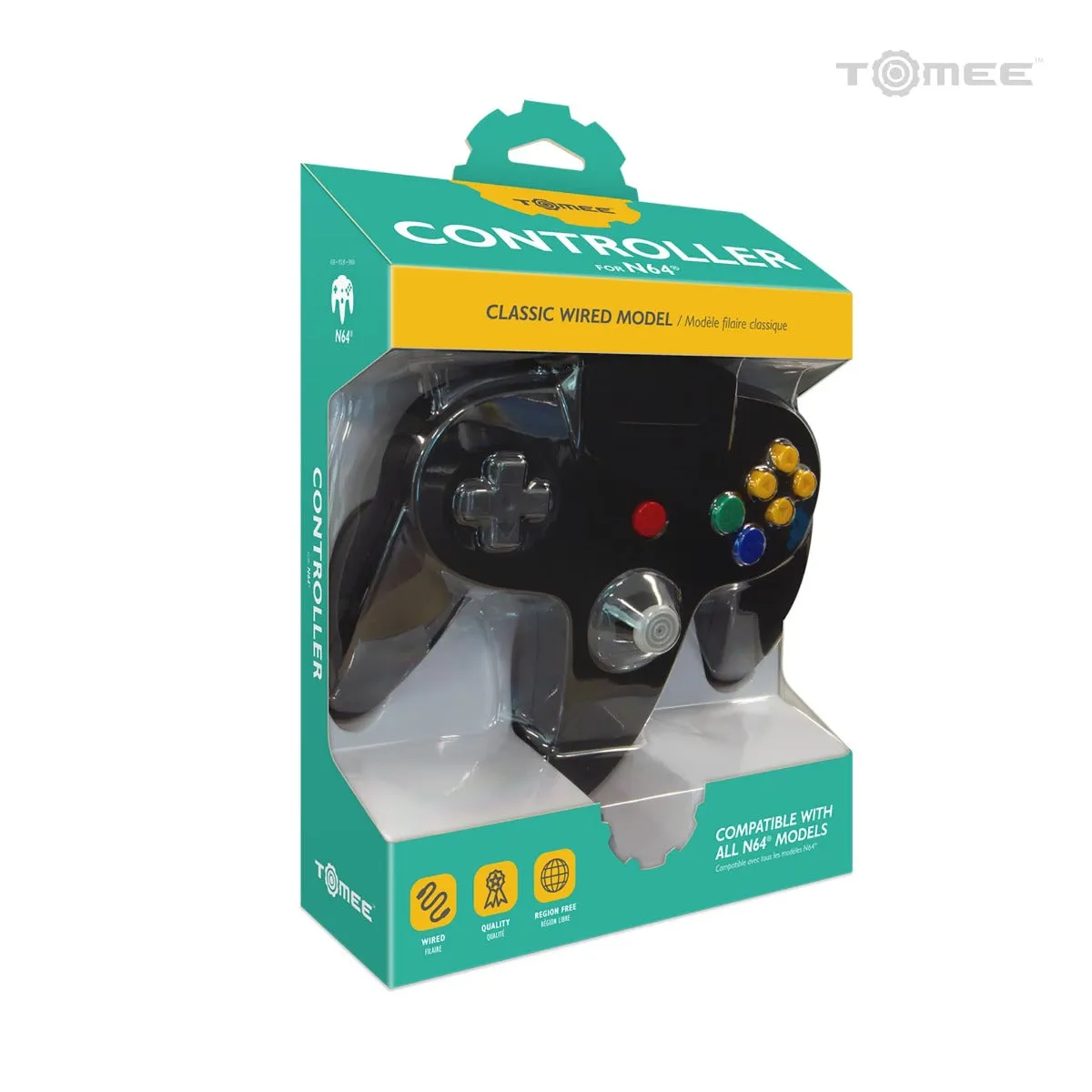 Hyperkin Wired N64 Controller bedrade controller zwart