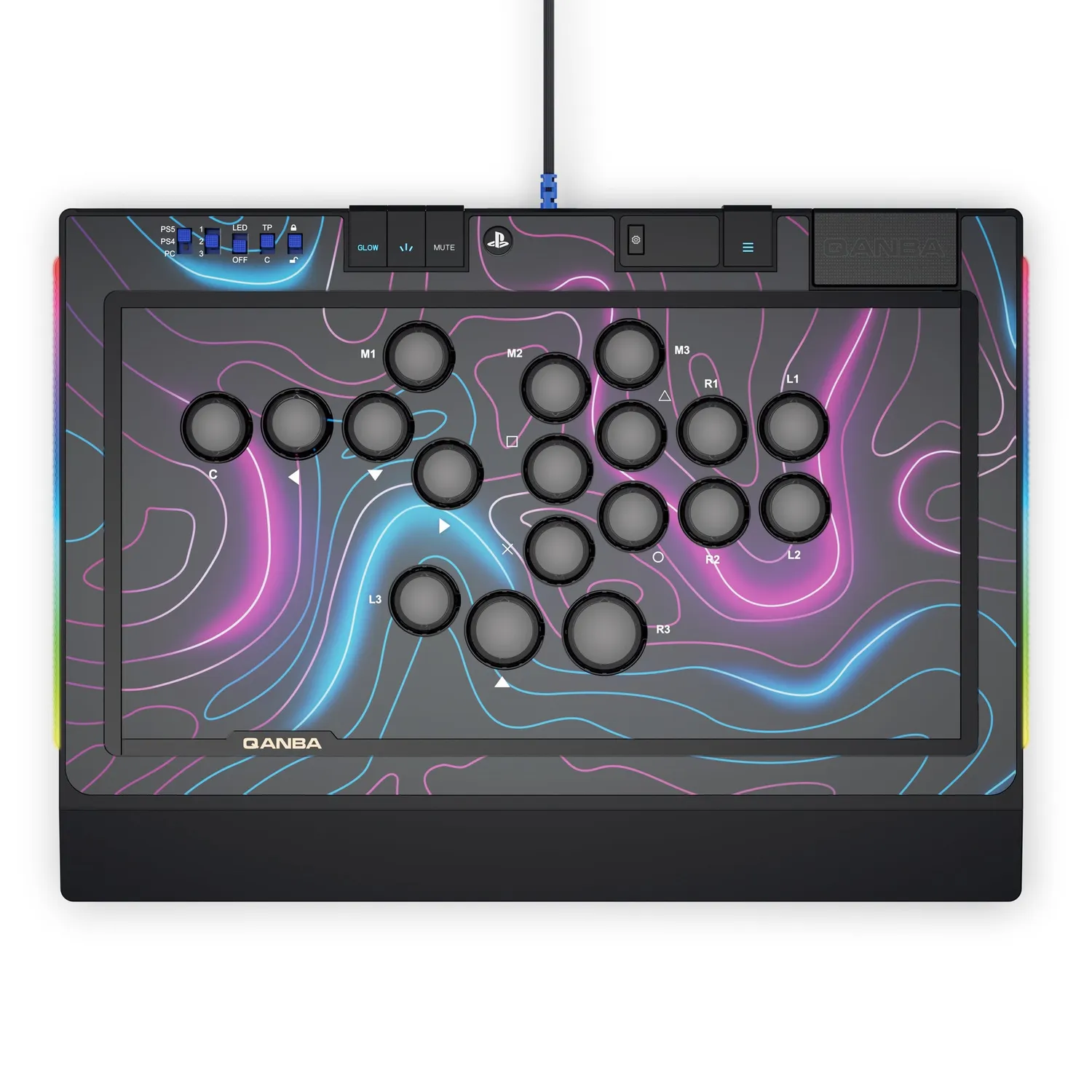 Qanba Sapphire leverless controller PS5 RGB