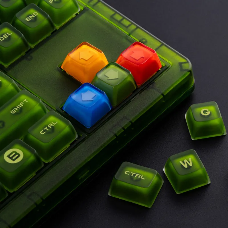 8BitDo Double-Layered Crystal Arrow keycaps transparant