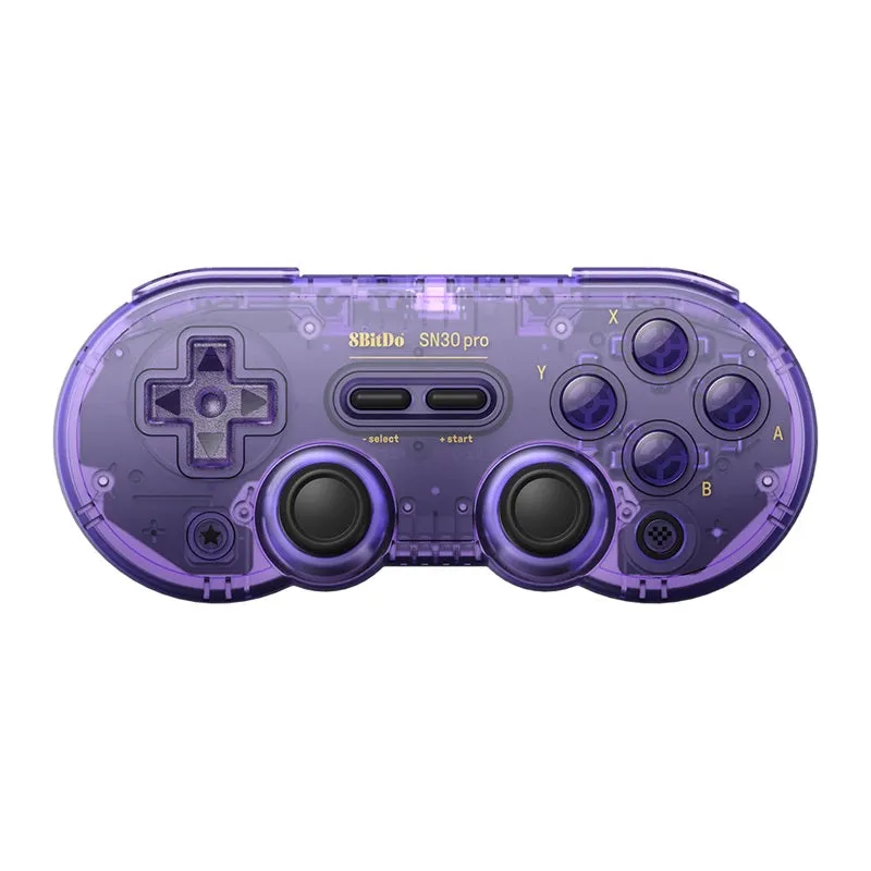 8BitDo SN30 Pro controller Crystal Purple Hall Effect