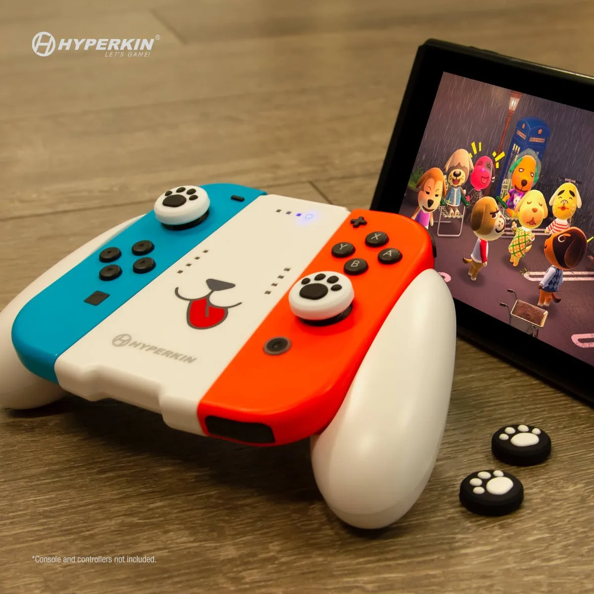 Hyperkin Pupper Joy-Con grip Switch met accu