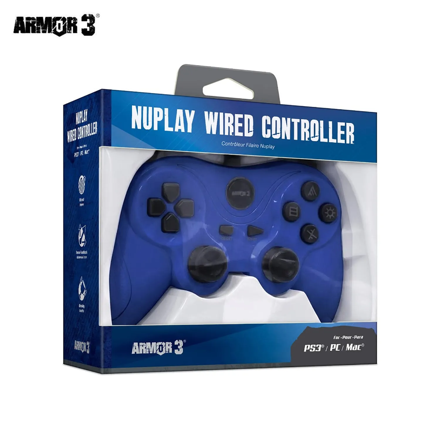 Hyperkin NuPlay PS3-controller bedraad blauw