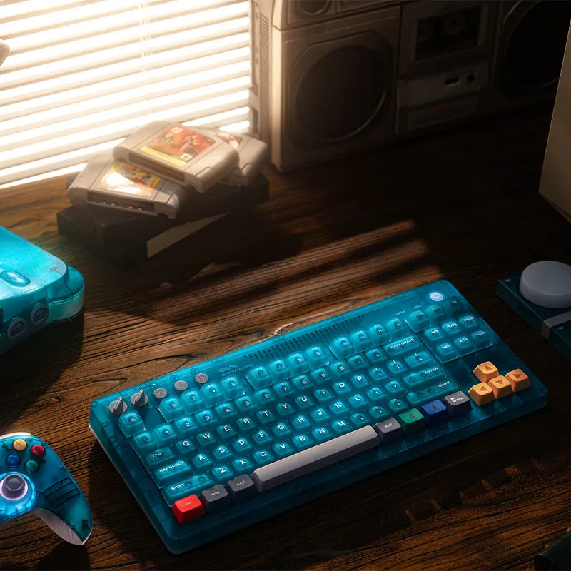 8BitDo Retro 87 Toetsenbord Clear Blue mechanisch
