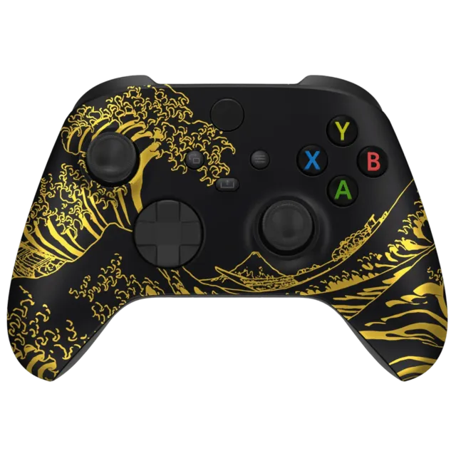 Clever Xbox Gold Kanagawa Wave controller standaard met golf print