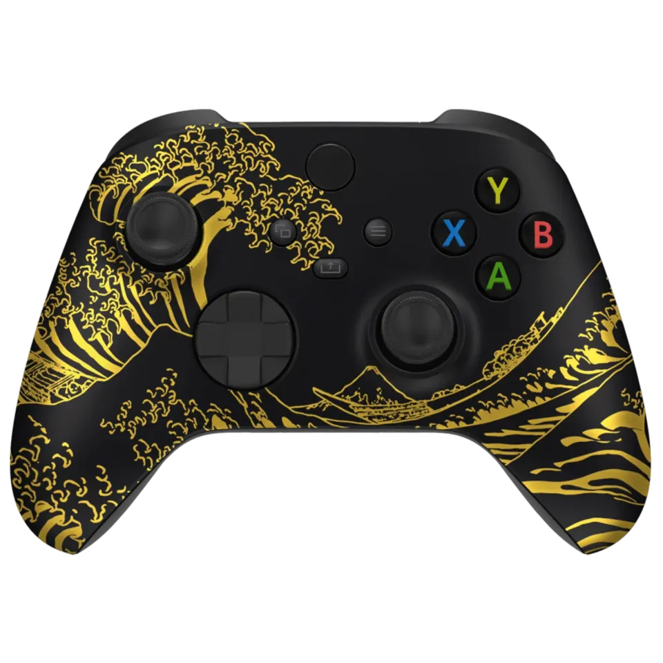 Clever Xbox Gold Kanagawa Wave controller standaard met golf print