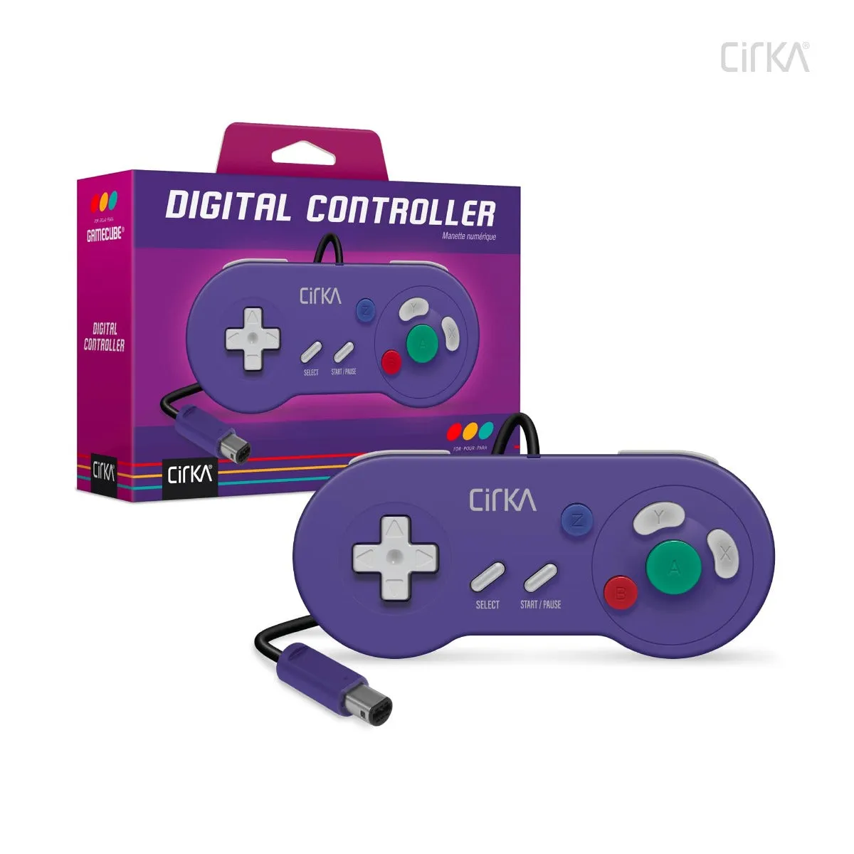 Hyperkin Digital Controller controller paars GameCube 3m kabel