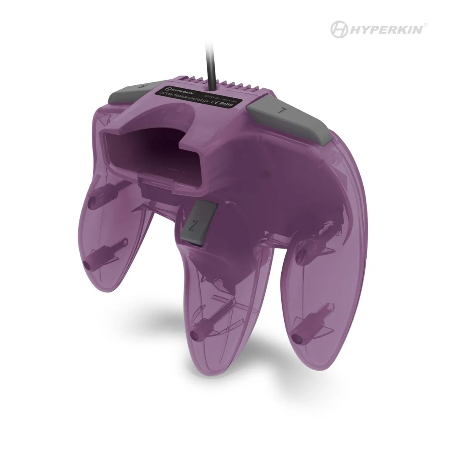 Hyperkin Captain Premium controller N64 paars bedraad