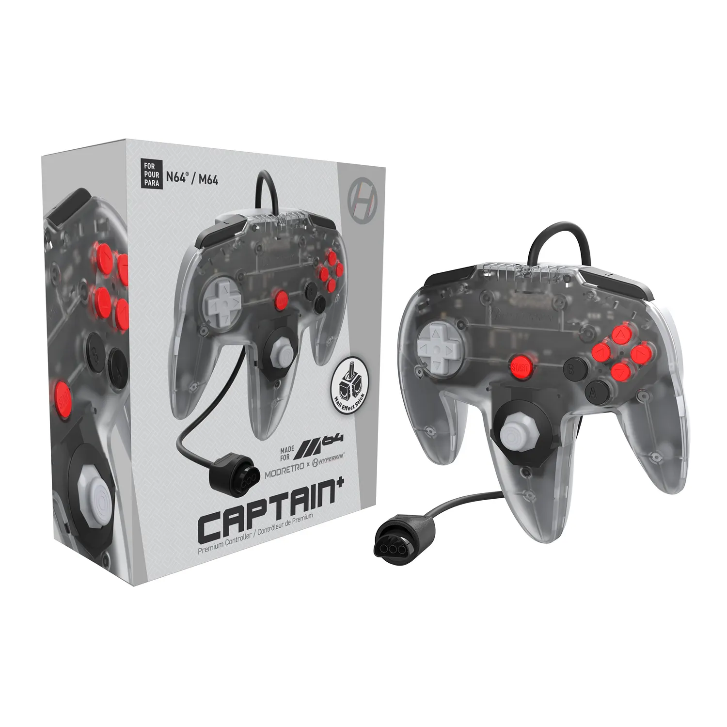 Hyperkin Captain+ M64 controller frost voor N64