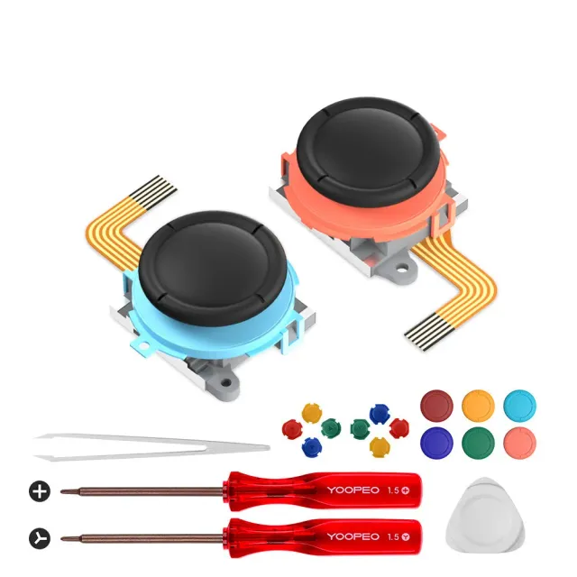 Aknes AK207 TMR joystick Switch 2 neon blauw rood driftvrij