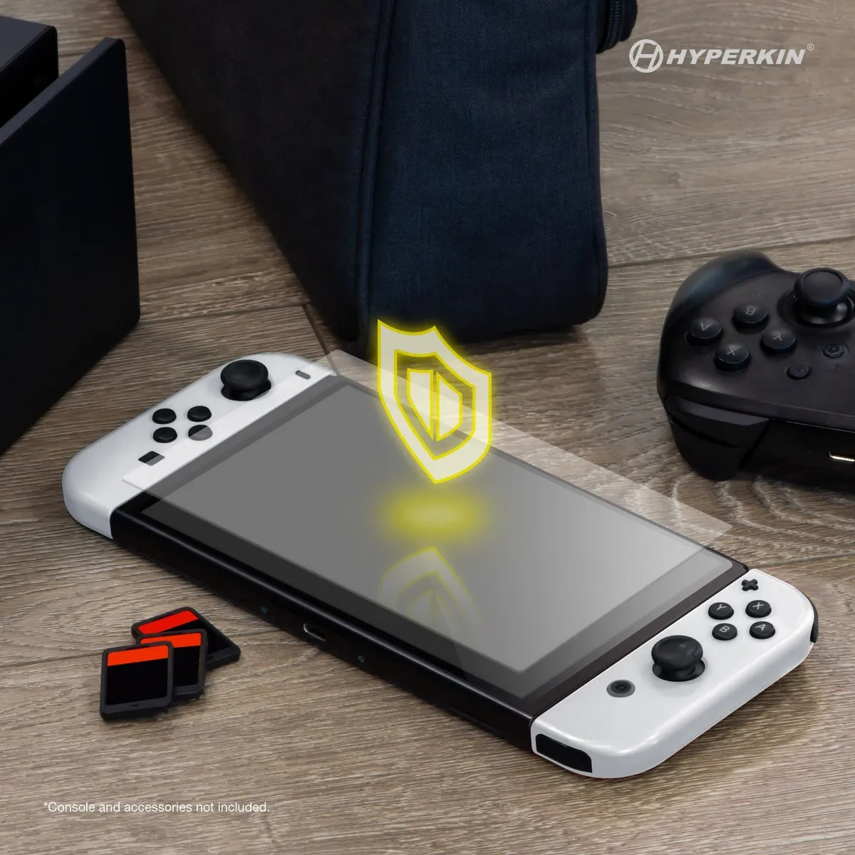 Hyperkin Nintendo Switch OLED screenprotector met doekje