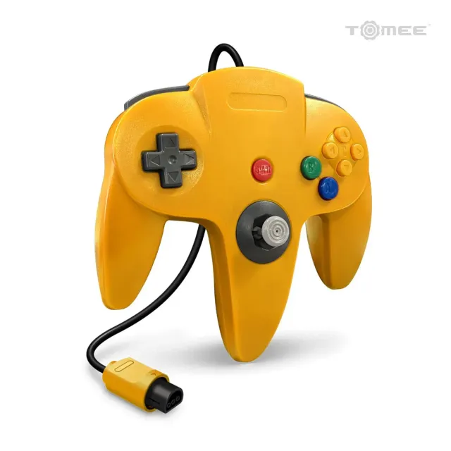 Hyperkin Wired N64 Controller geel met uitbreidingspoort