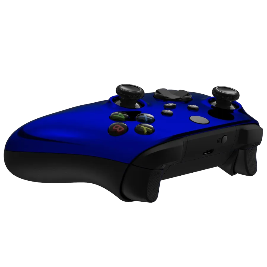 Clever Chrome Blue Xbox controller blauw chrome glans
