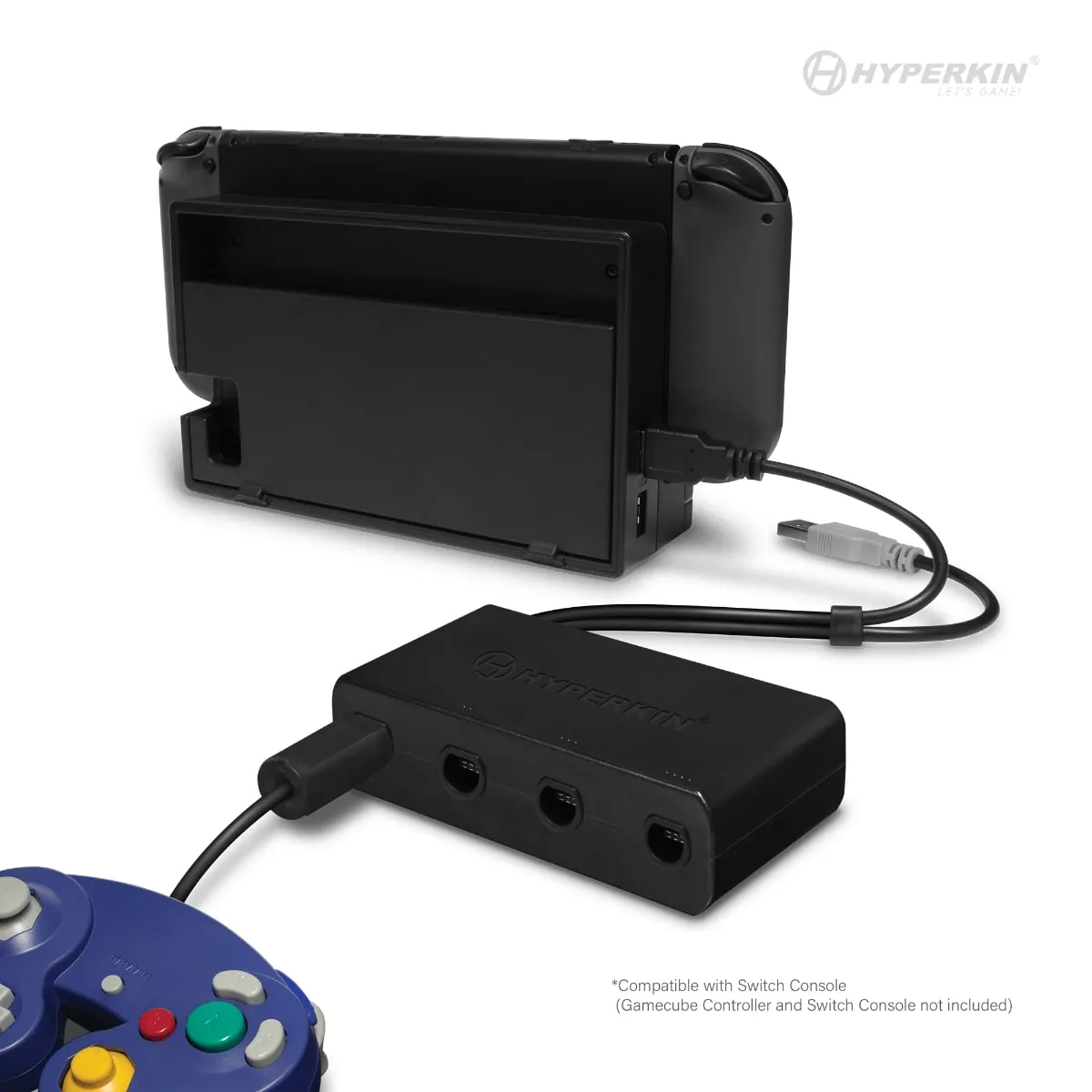 Hyperkin 4-Port Controller Adapter GameCube 4-poorts