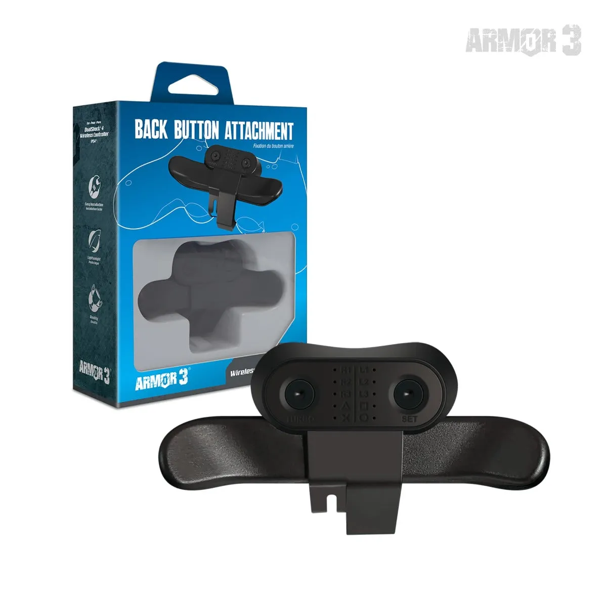 Hyperkin PS4 controller back button attachment zwart