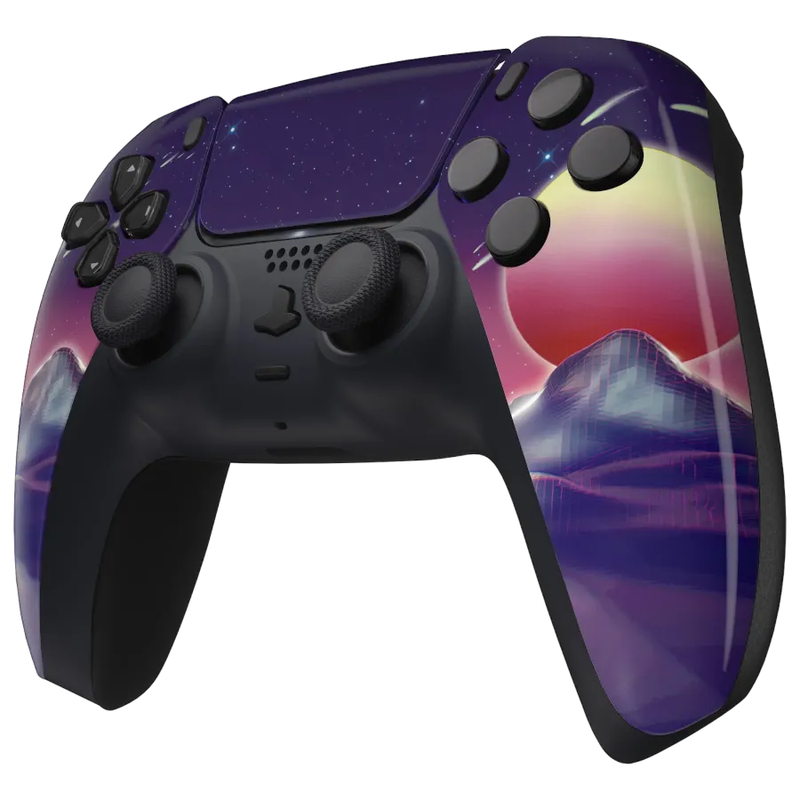 Clever Gaming Retro Galaxy PS5 controller galaxyprint