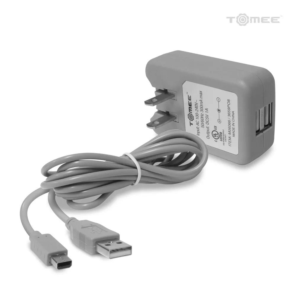 Hyperkin Wii U AC adapter USB oplader dual poort compact