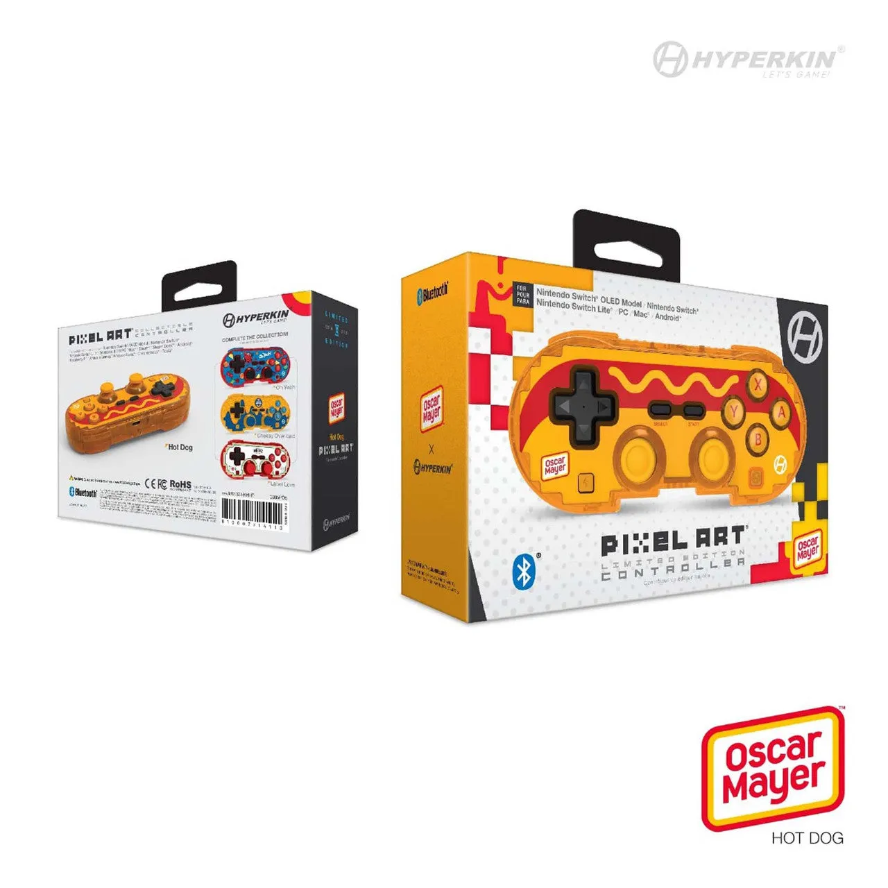 Hyperkin Pixel Art Oscar Mayer controller bluetooth editie