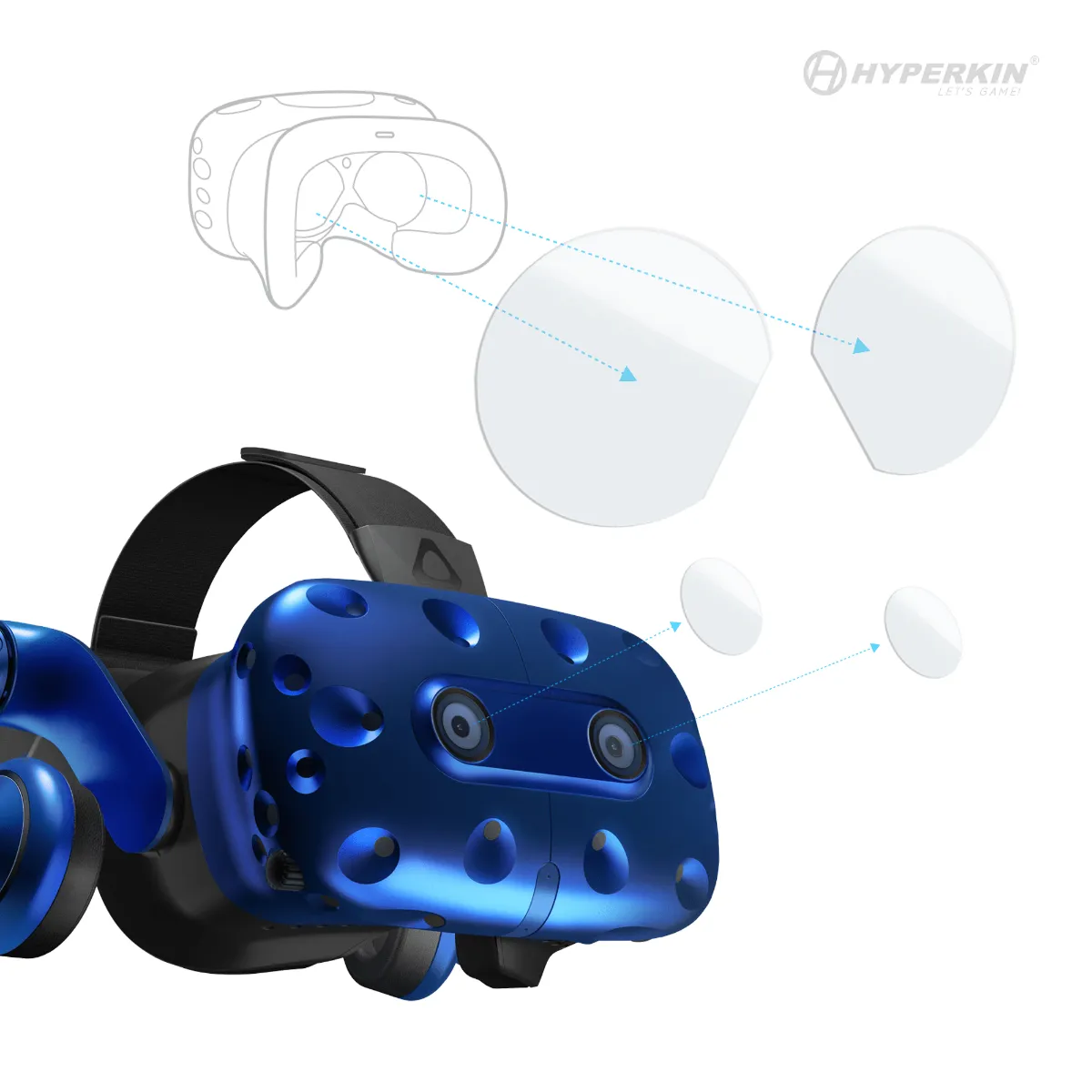 Hyperkin VR Lens Protector lensbeschermer 2 stuks Vive Pro