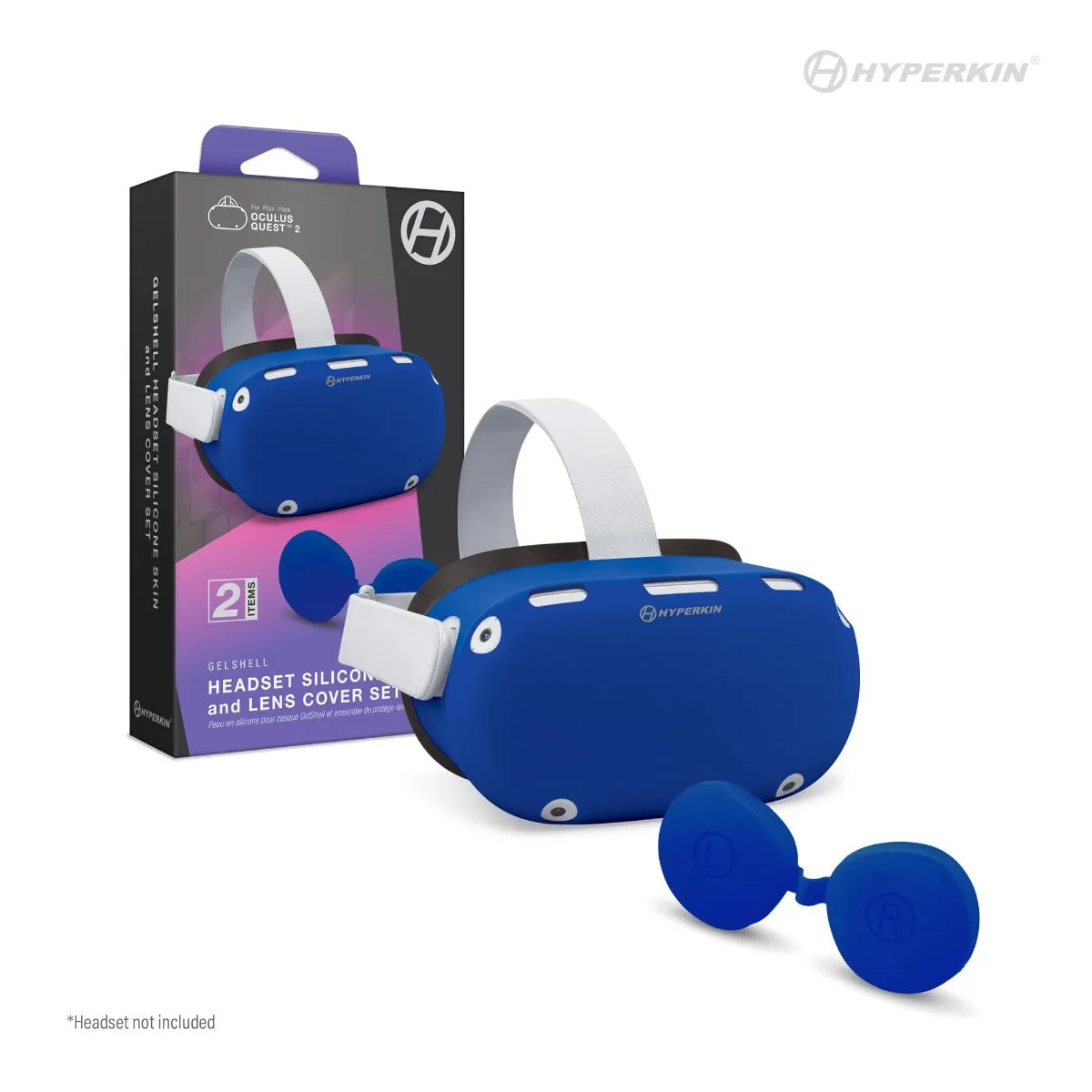 Hyperkin GelShell headset skin blauw lens cover Oculus