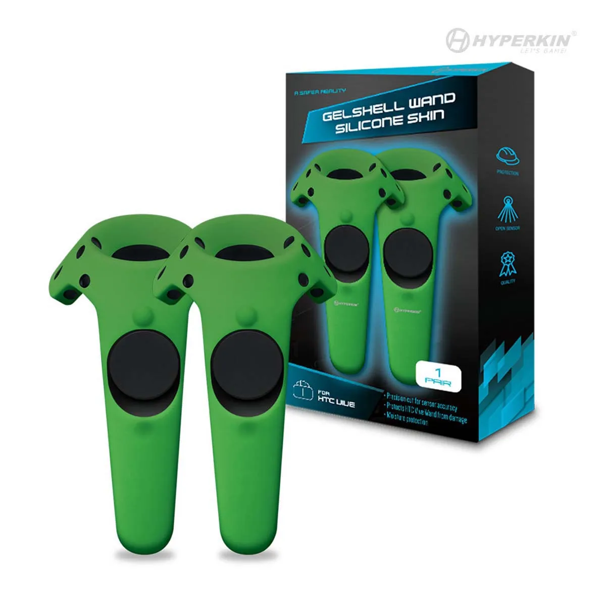 Hyperkin GelShell Wand silicone hoes groen 2-pack Vive