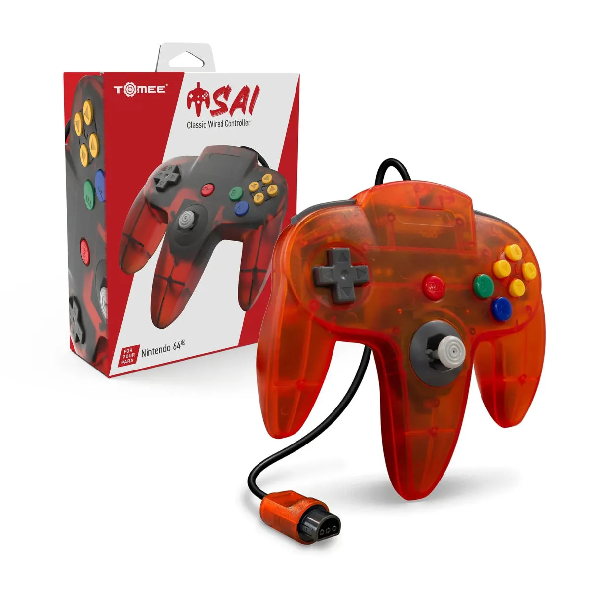 Hyperkin N64 bedrade controller Fire rood