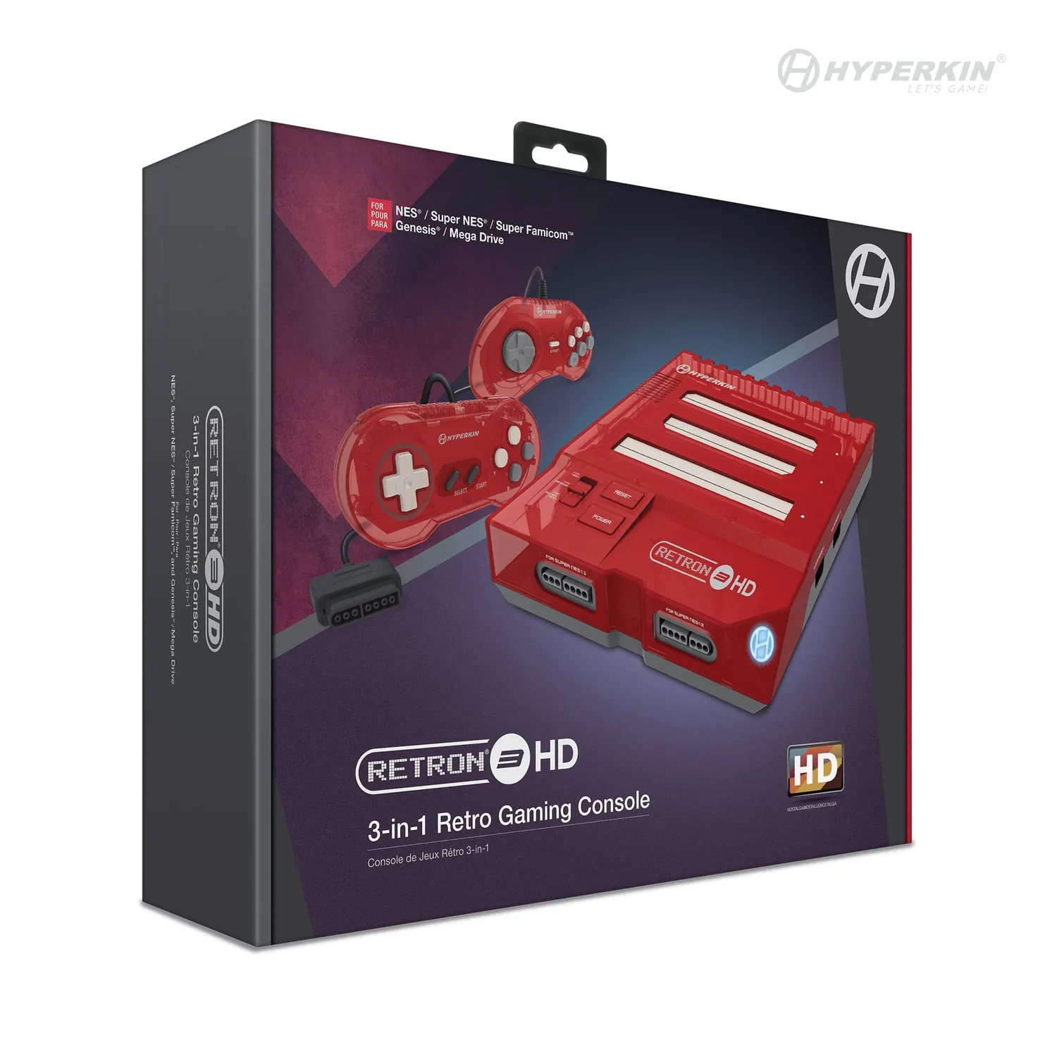 Hyperkin RetroN 3 HD 3-in-1 retro console Jasper Red