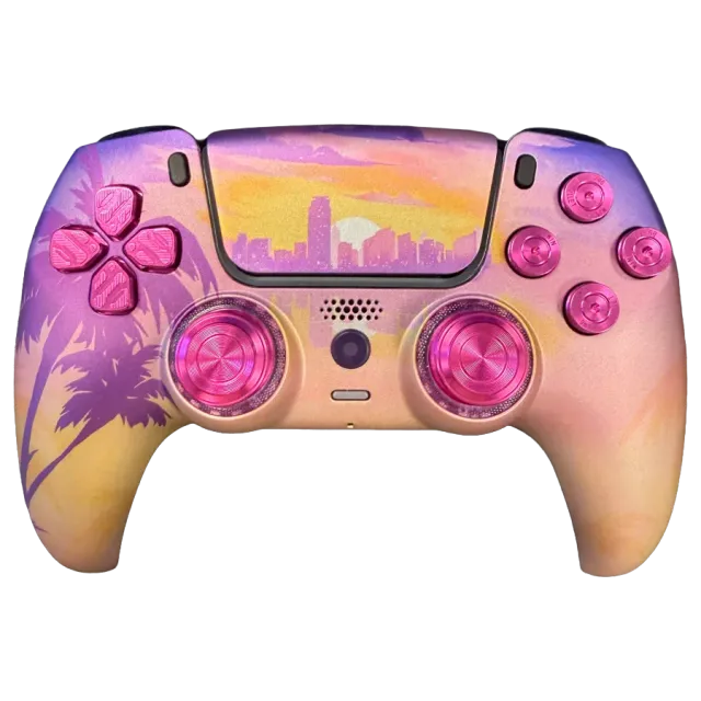 Clever Gaming PS5 Custom Palm City controller roze