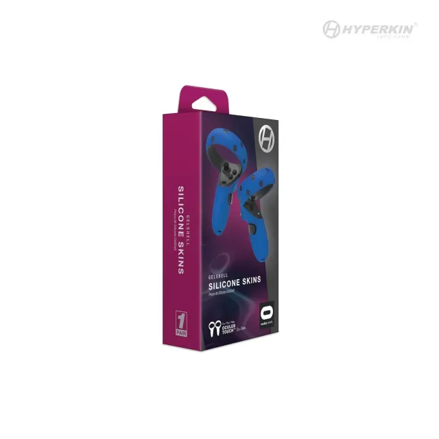 Hyperkin GelShell Touch siliconen hoes blauw 2-pack 2e gen