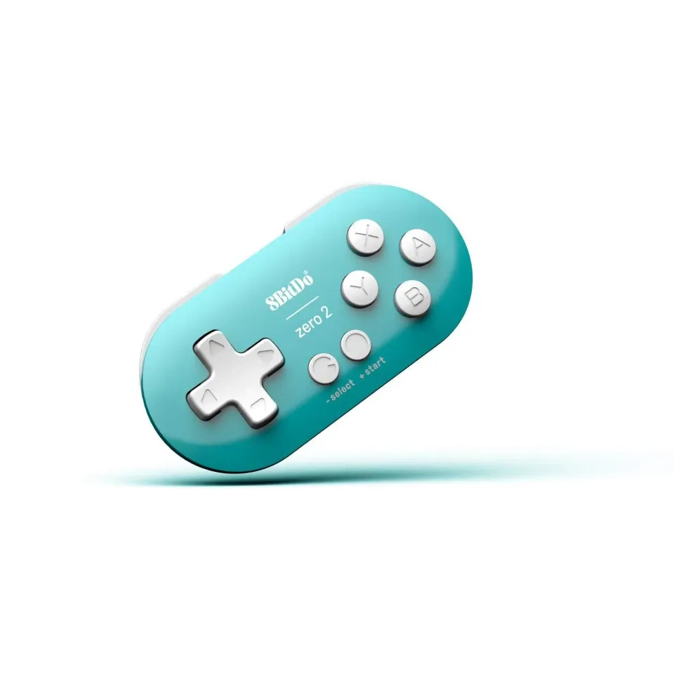 8BitDo Zero 2 mini controller geel bluetooth 2D-games