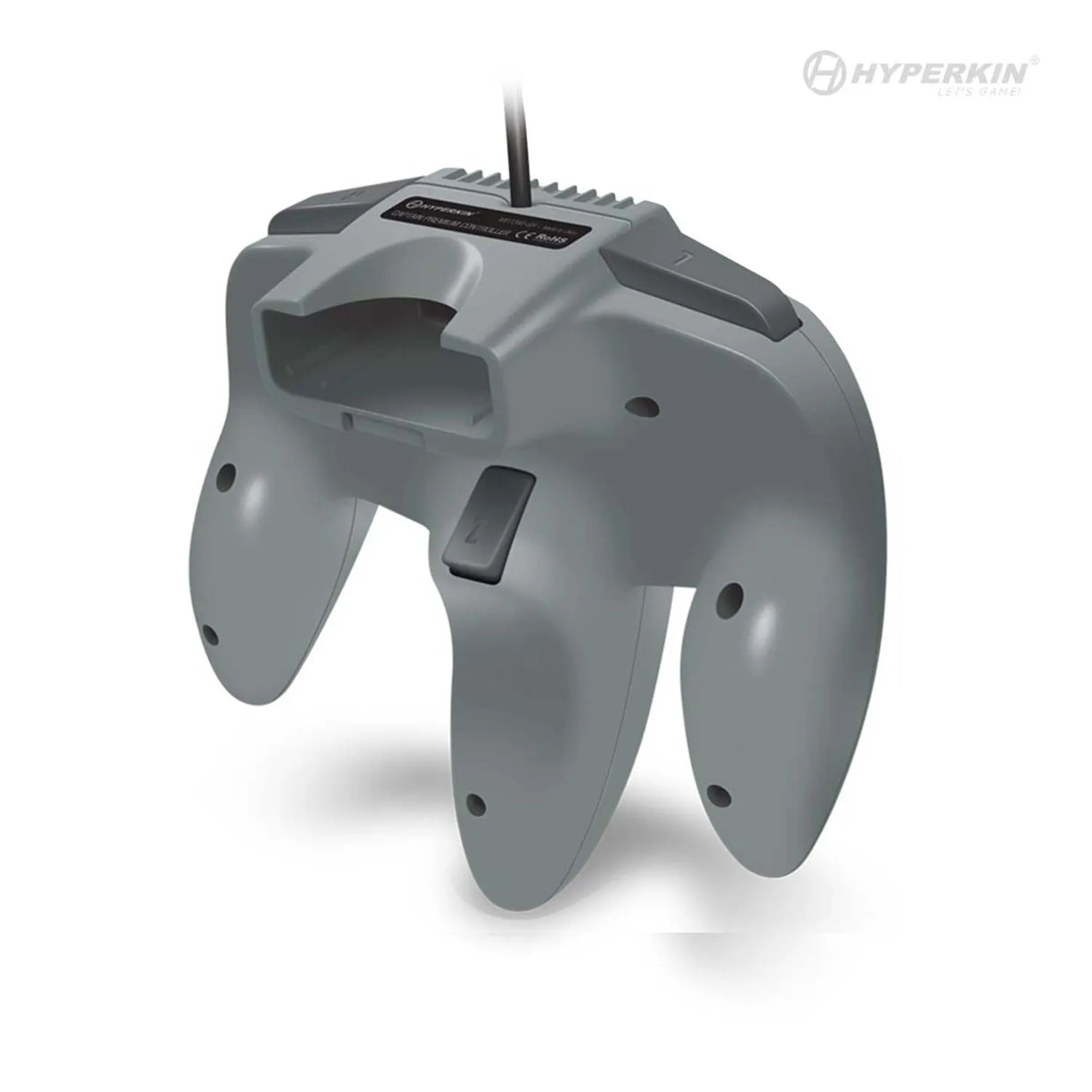 Hyperkin Captain controller N64 grijs met 3m kabel
