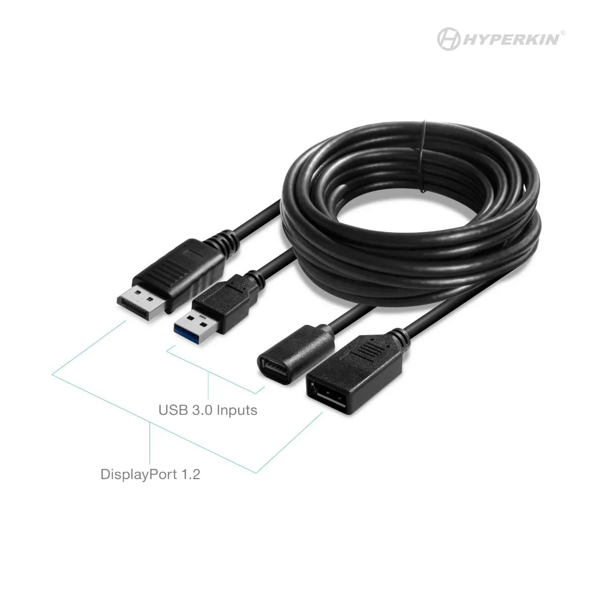 Hyperkin 2 in 1 VR verlengkabel 9 ft DisplayPort USB