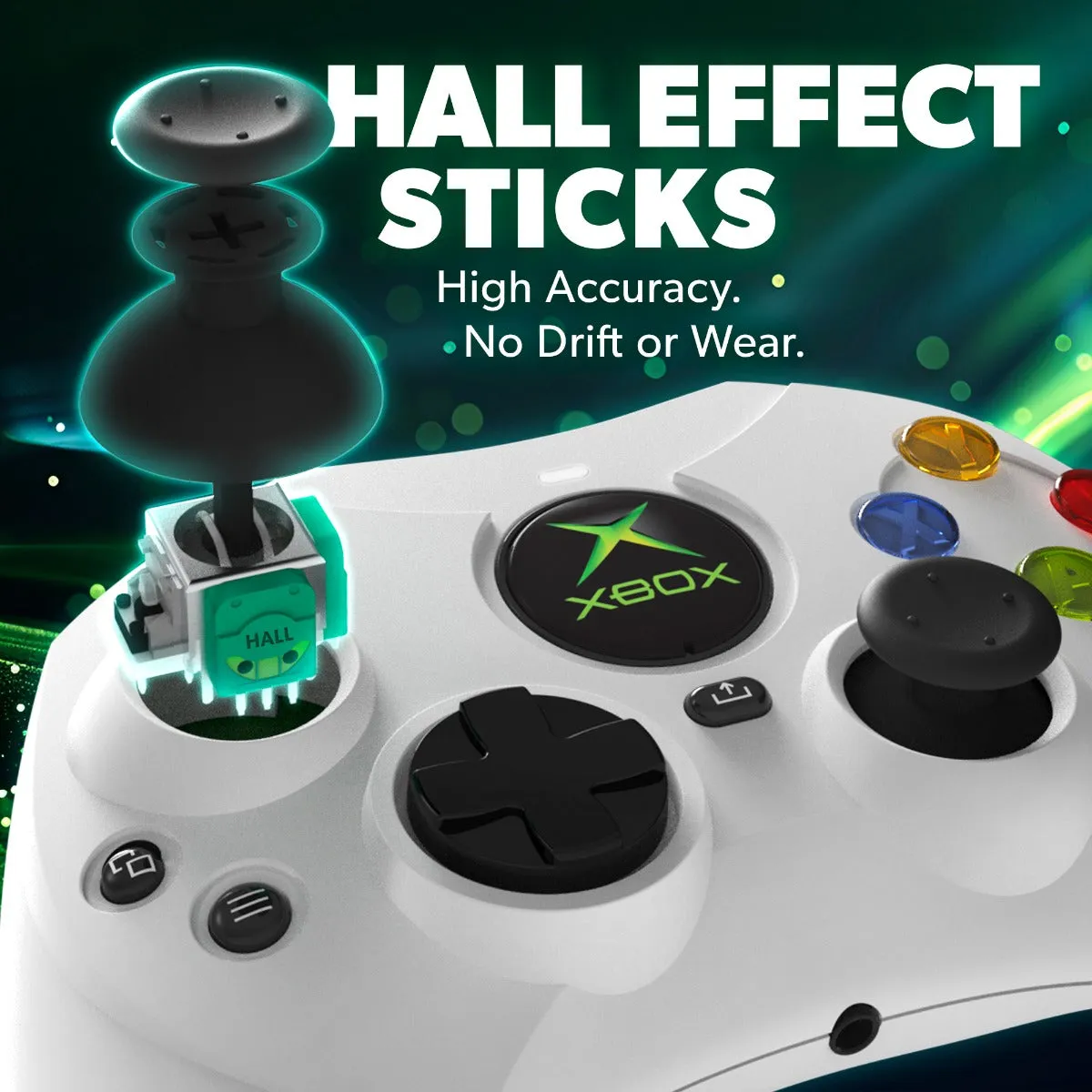 Hyperkin DuchesS bedrade Xbox controller wit Hall Effect