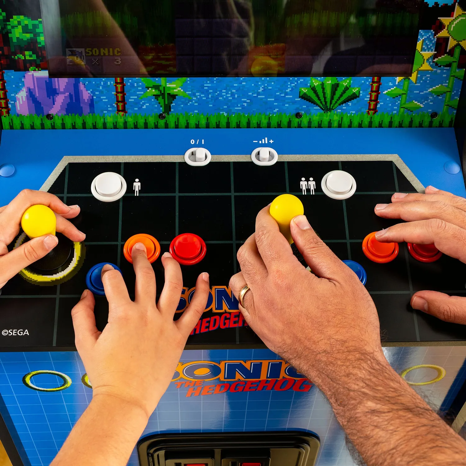 Arcade1Up Deluxe Sonic the Hedgehog arcadeautomaat 4 spellen