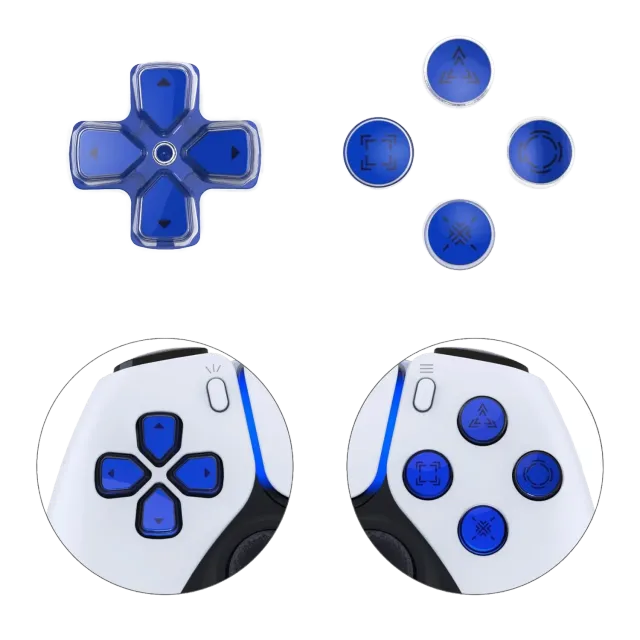 Clever Gaming Actieknoppen Dpad Knoppenset Blauw