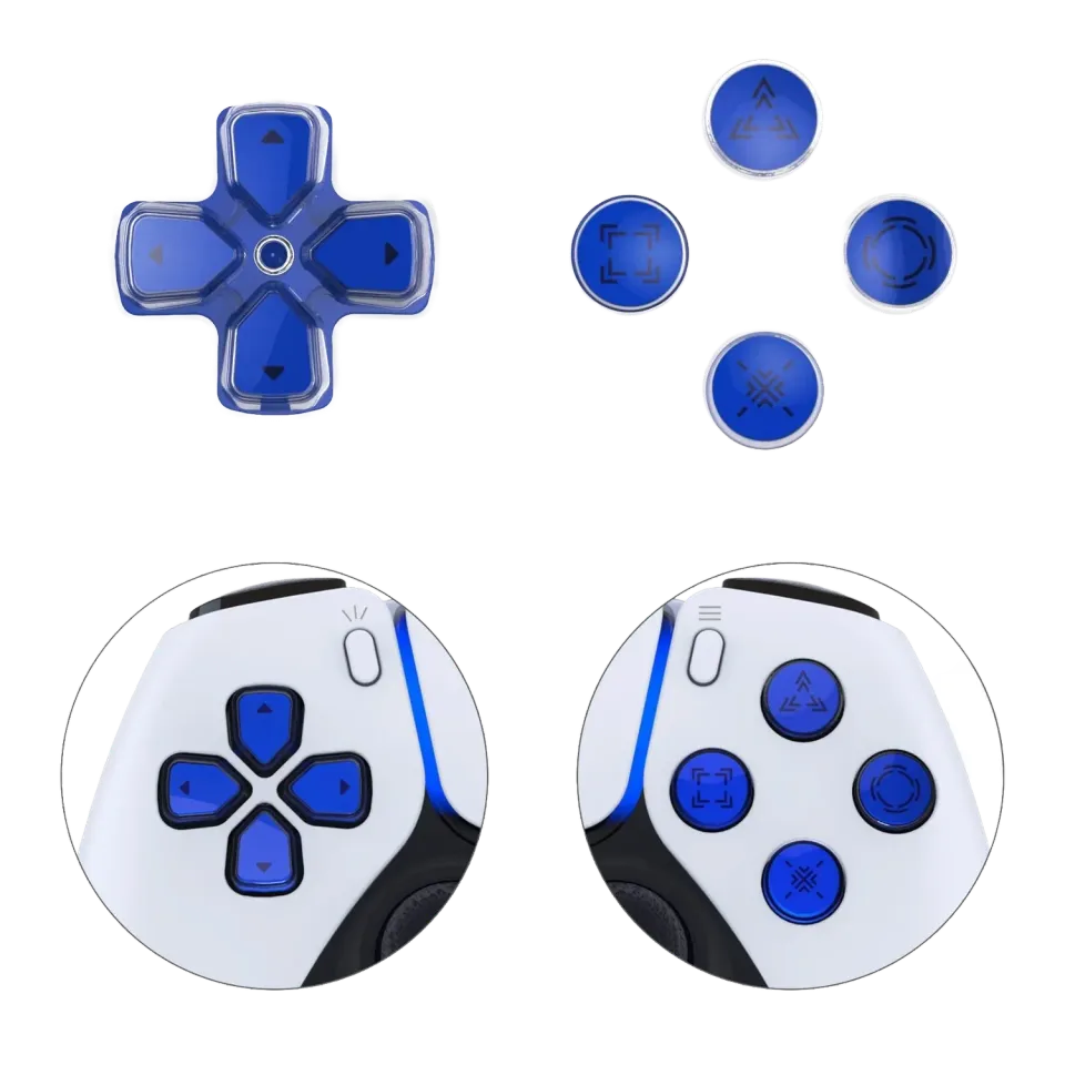 Clever Gaming Actieknoppen Dpad Knoppenset Blauw