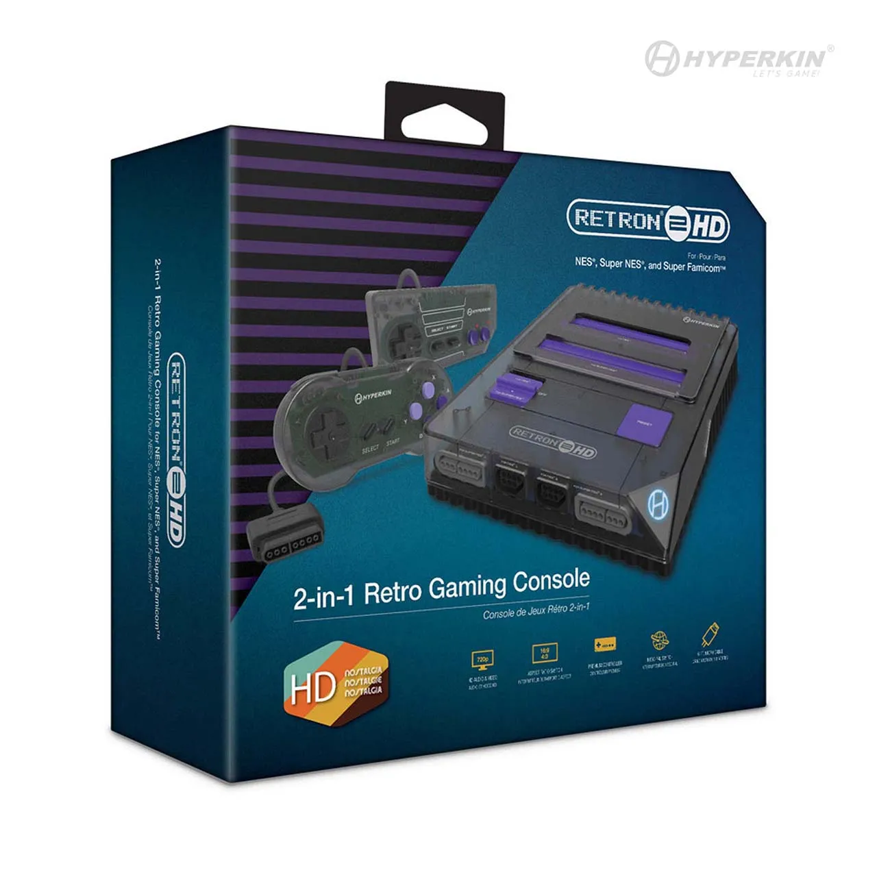 Hyperkin RetroN 2 HD Space Black retro console zwart 720p