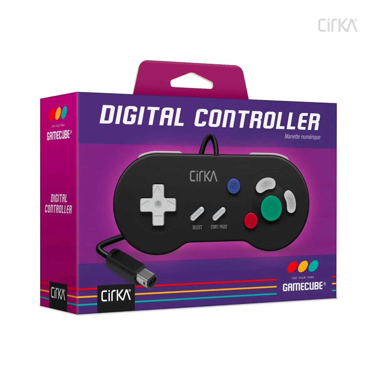 Hyperkin CirKa Digital Controller controller zwart GameCube
