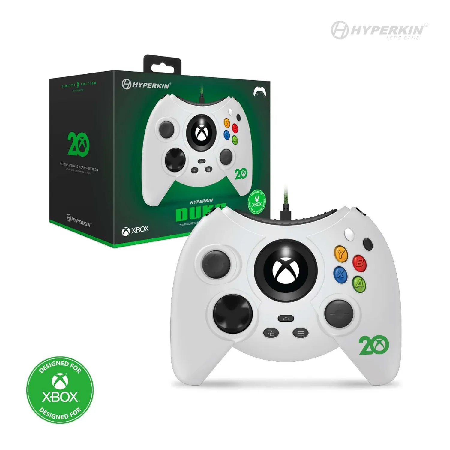 Hyperkin Xbox 20th Anniversary Duke controller bedraad
