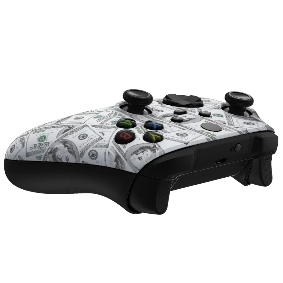 Clever Gaming Dollars Xbox controller money design