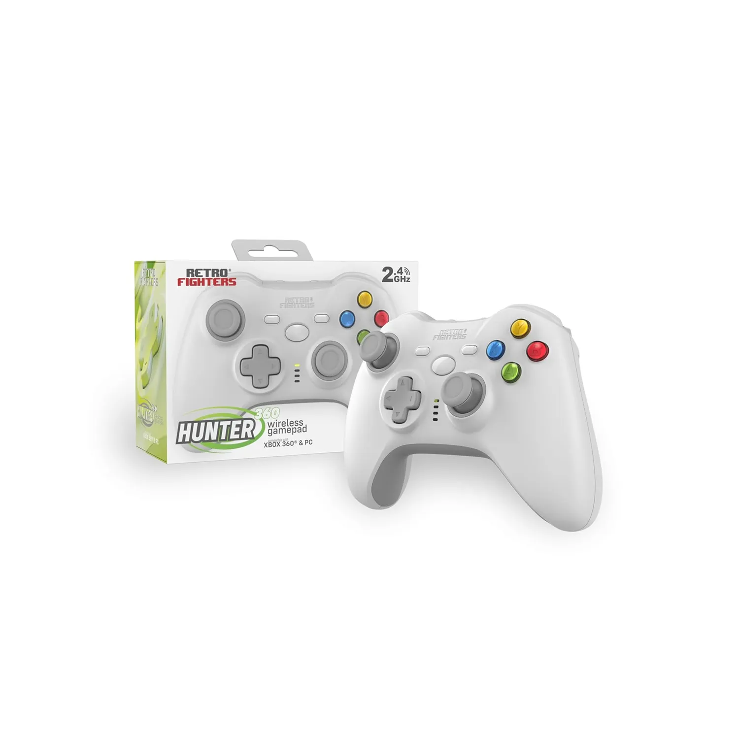 Hyperkin Hunter 360 draadloze controller wit Xbox 360