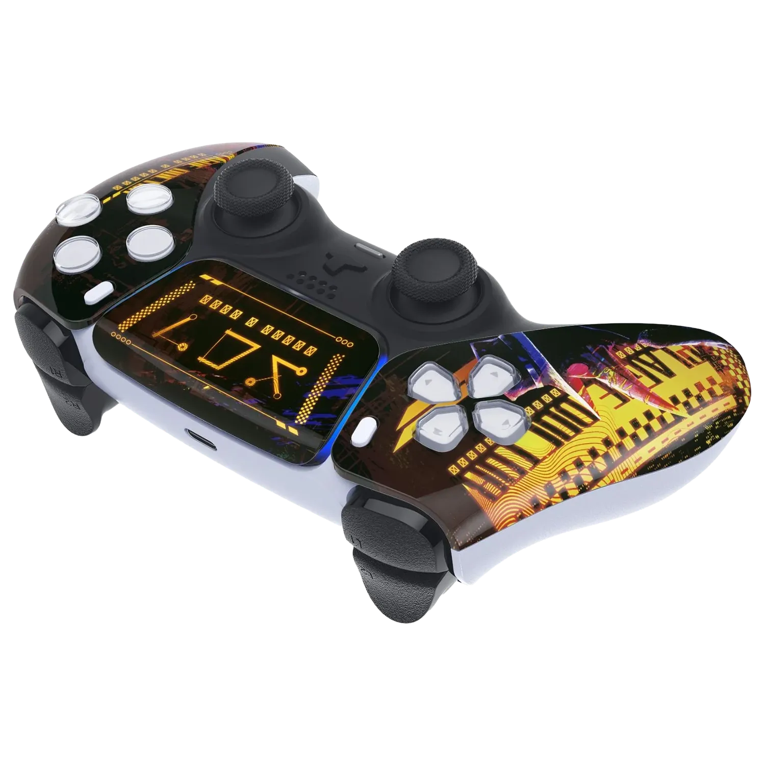 Clever Gaming Neon Circuit PS5 controller neon zwart