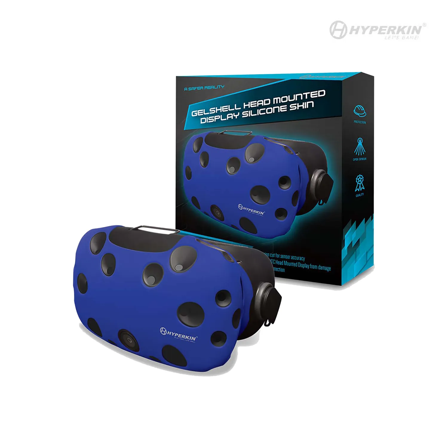 Hyperkin GelShell Headset silicone hoes blauw Vive