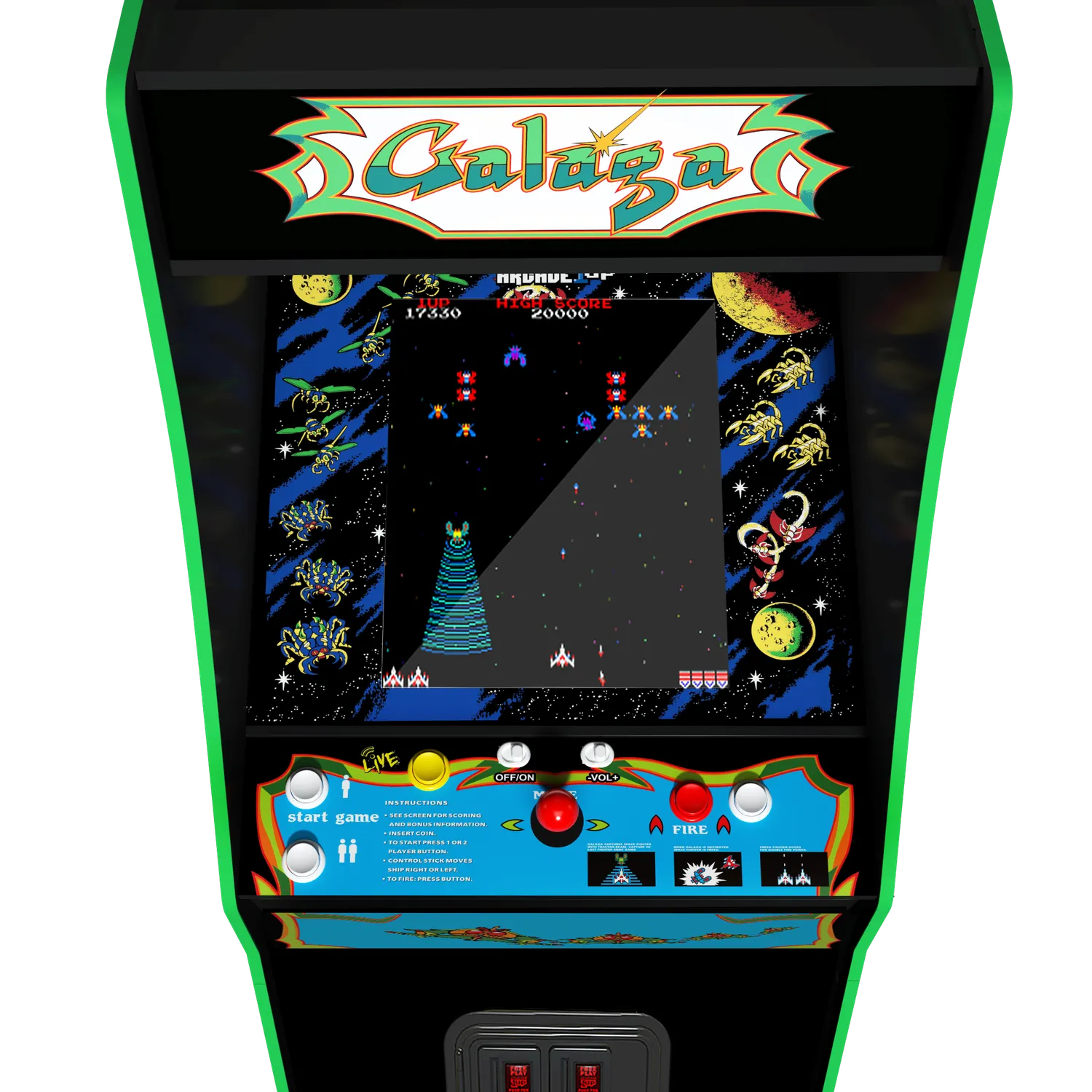 Arcade1Up Galaga Deluxe arcadekast 17 inch 7 games