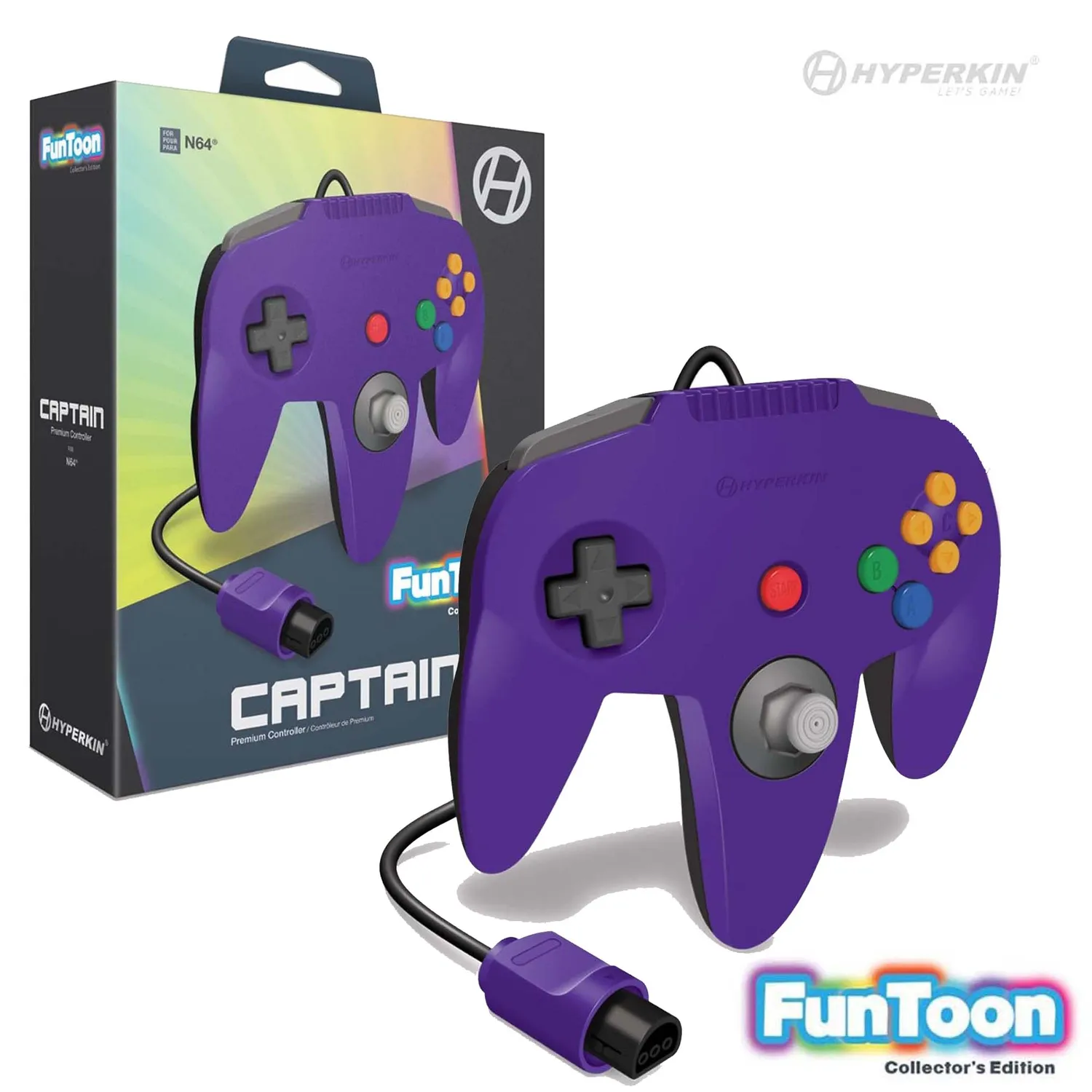 Hyperkin Captain Controller controller Rival Purple N64