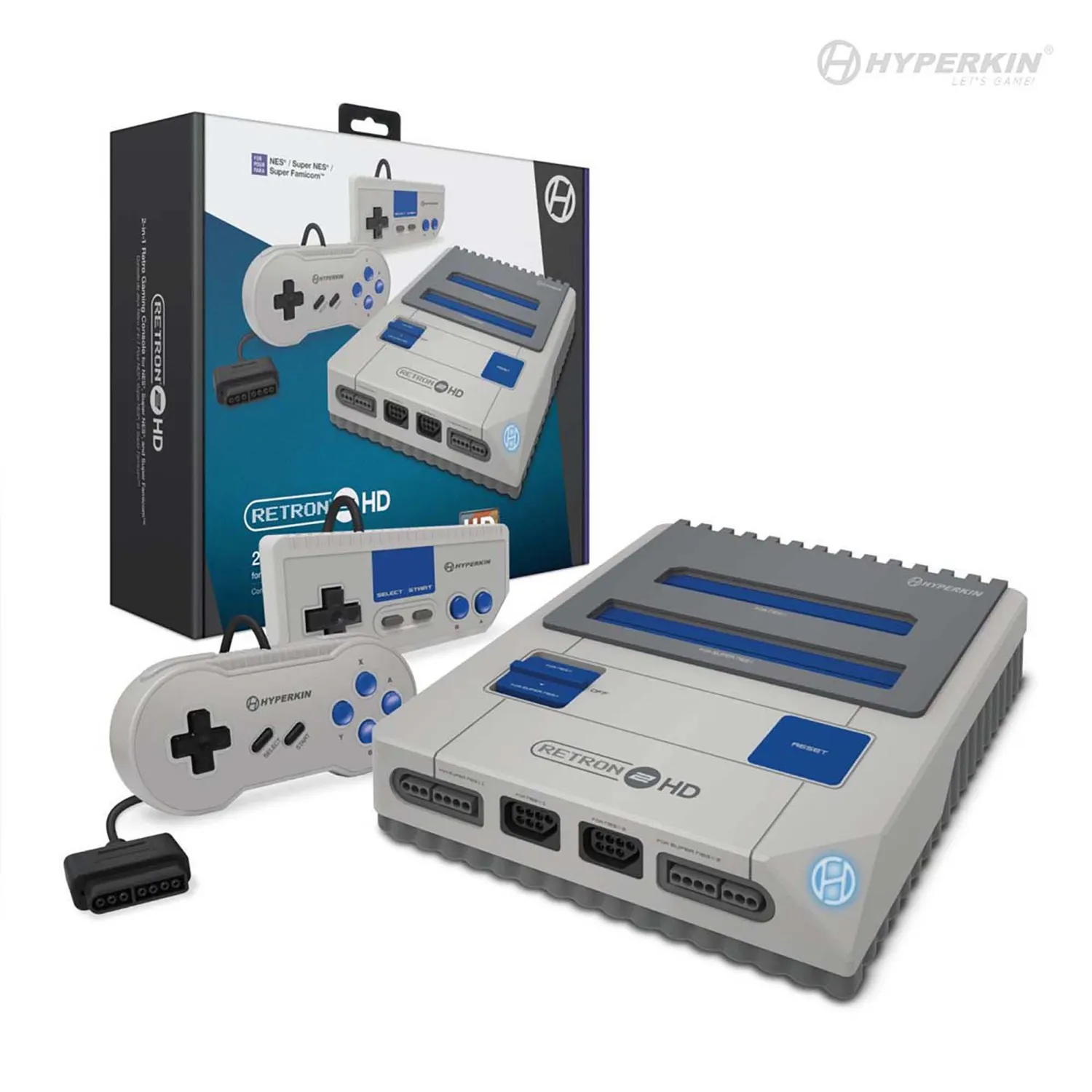 Hyperkin RetroN 2 HD console grijs NES SNES 720p